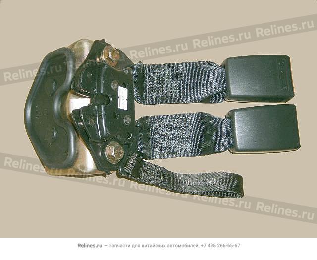 Buckle assy seat belt RR(black export) - 581230***0-0804