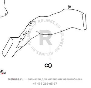 No.2 rear blow foot transition air duct