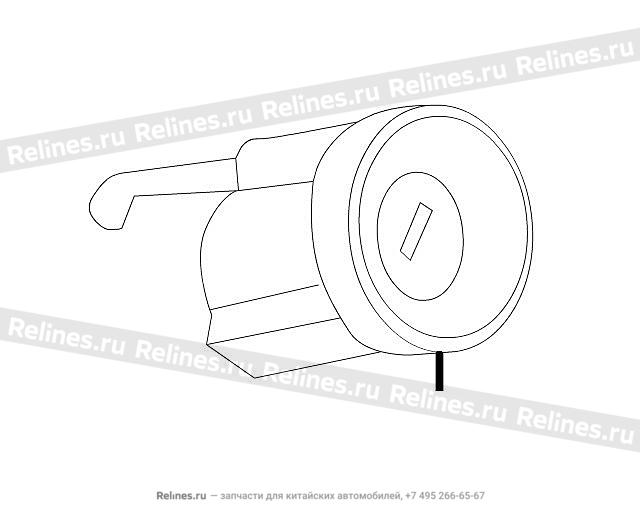 Lock cylinder-ignition sw - 37041***02XA