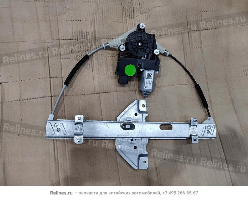 Трапеция стеклоподъемника задней правой двери в сборе с мотором