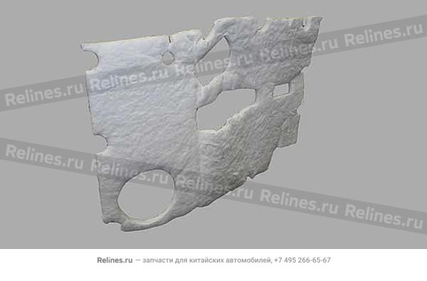 Absorbent cotton-fr door trim