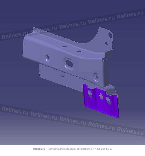 FR connecting plate-rr carling RH