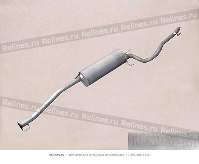 Muffler w/tail pipe assy