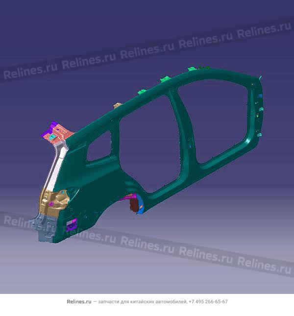 Боковина кузова правая