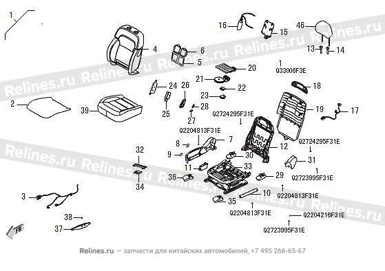 Assist driver seat assy - 690060***08B86