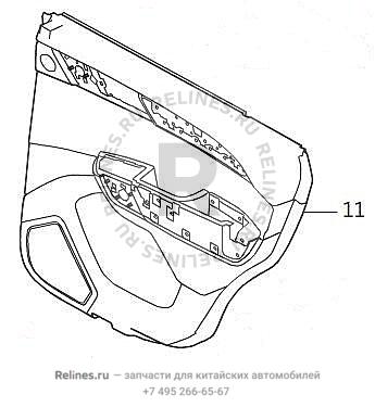 INR guard panel assy RR door RH - 620220***64ADE