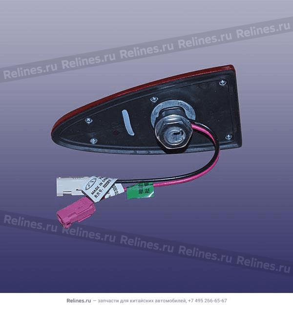 Bloodstone red shark fin combo antenna - 70300***AAANL