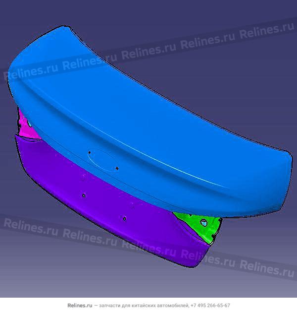 Крышка багажника without hinge J60/G60 - J60-6***10-DY