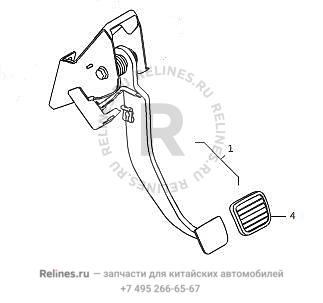 Педаль тормоза в сборе