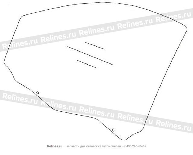 FR door glass assy LH - 61031***W09A