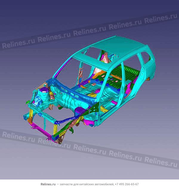 Vehicle body frame