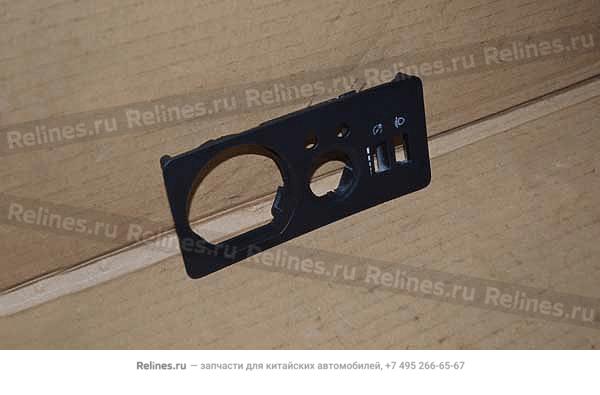 Fixing plate-headlamp switch