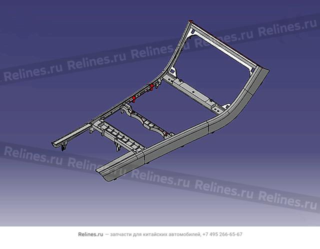 UPR trim strip-auxiliary inst panel - 53053***W09A