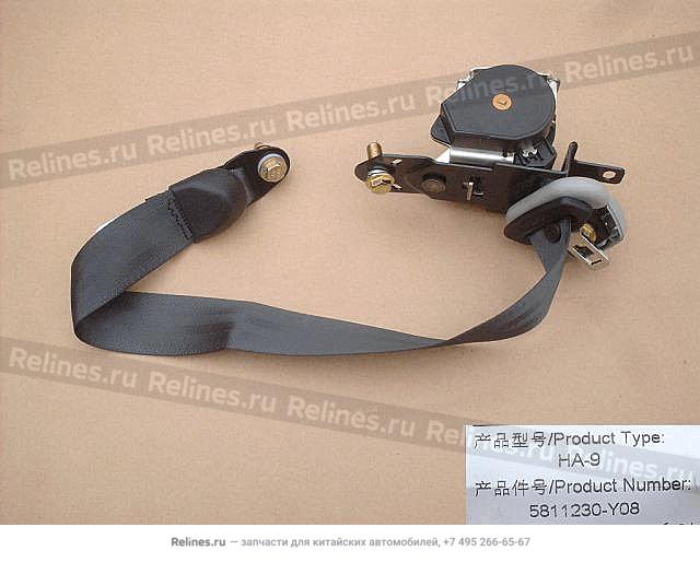 FR seat belt assy LH - 5811***Y08