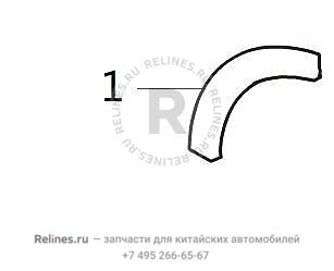 Накладка арки колеса первичная задняя левая