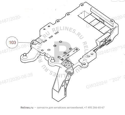 Планка крепления АКБ - 37031***W01A
