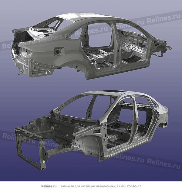 Vehicle body frame - J42-50***0BA-DY