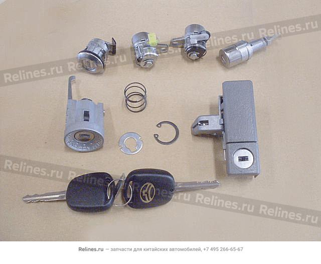 Lock cylinder-whole vehicle - 3704100-***C1-1222