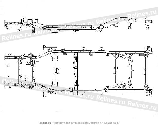 Рама 4/4 Hover H5 дизель - 2801***K85