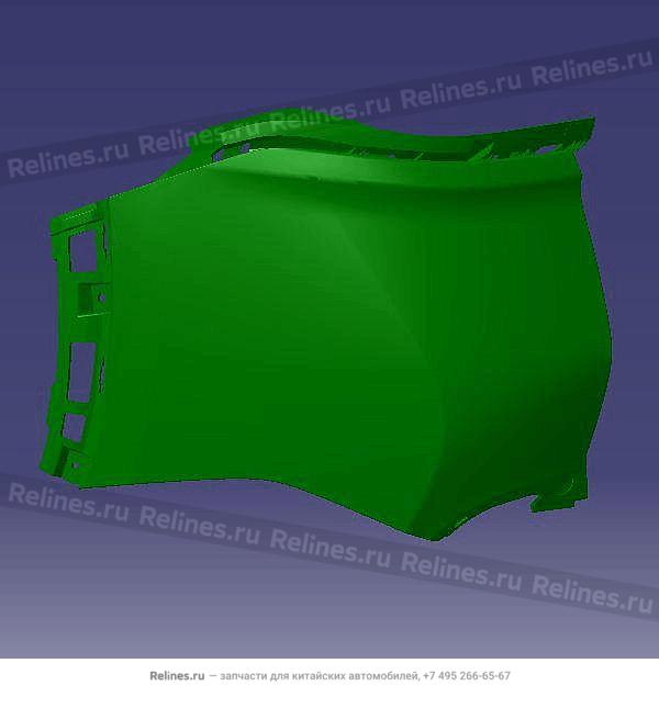 Правая часть заднего бампера