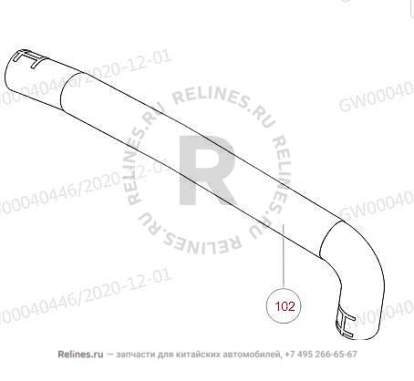 Трубка турбокомпрессора выпускная - 11321***M01A