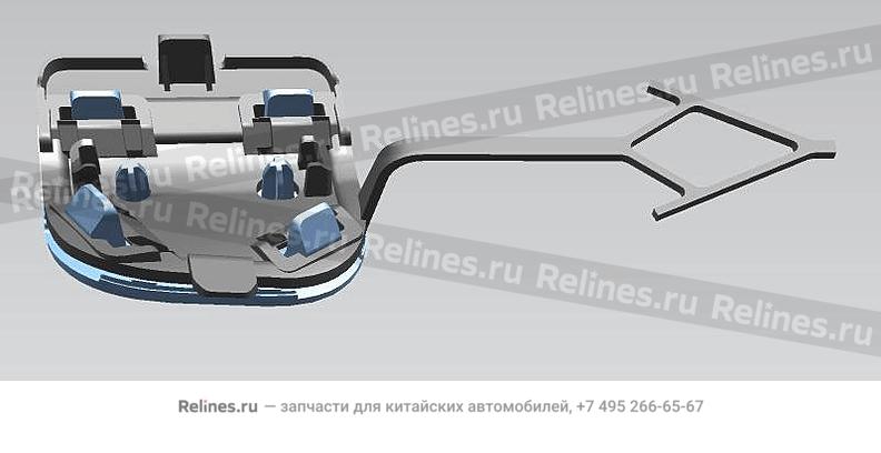 Кронштейн заднего датчика парковки правый центральный - 604***800