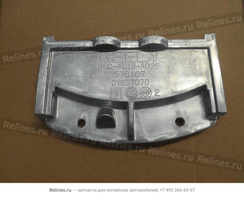 Plate-crankcase dust