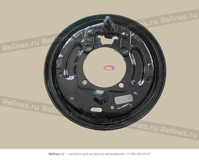 RR brake base plate w/support PIN assy r