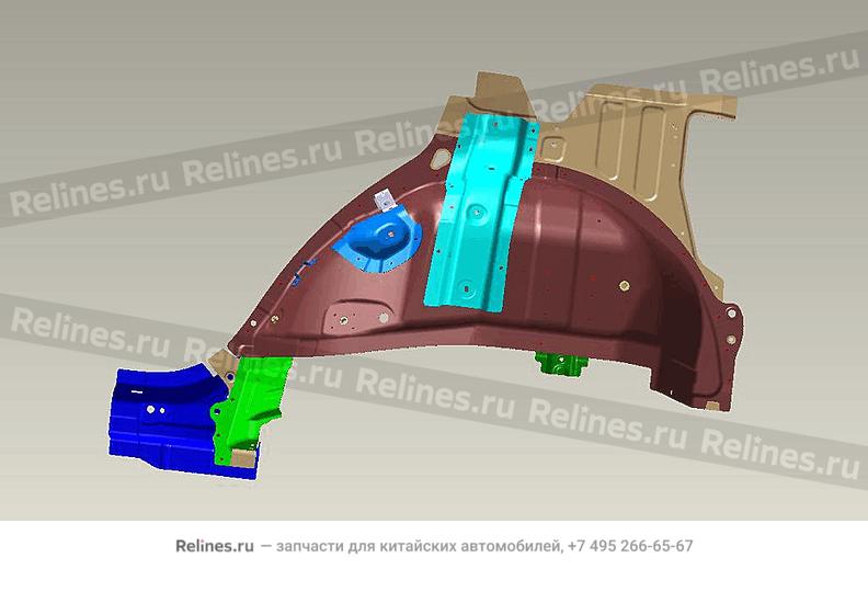 Sub-assy,RR wheel housing