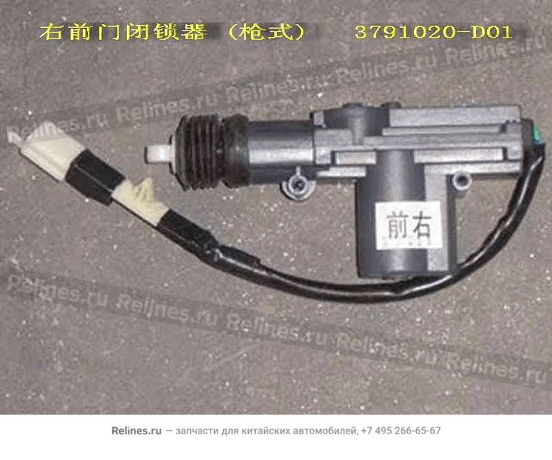 FR door lock actuator assy RH(gun type) - 3791***D01