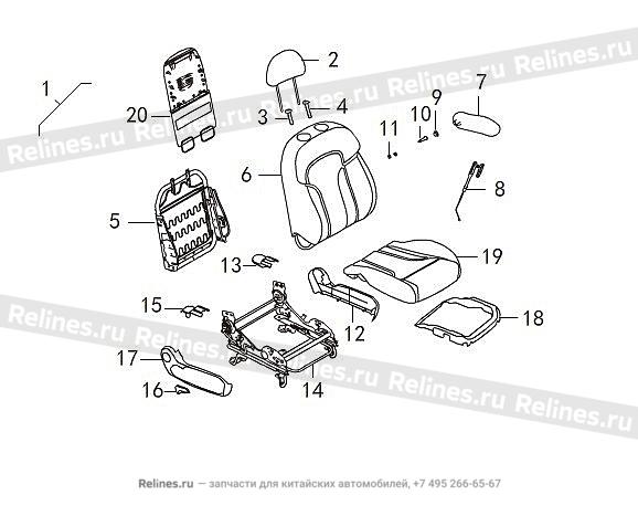 Assist driver seat assy - 690010***16A3Y