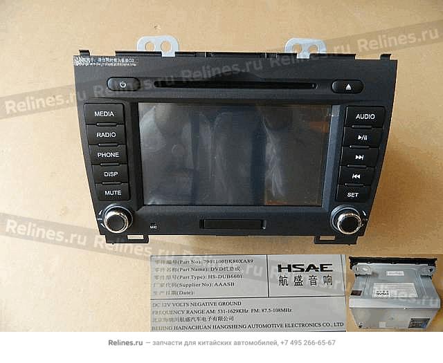 DVD player assy - 790110***0XA89