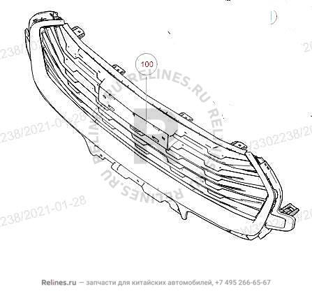 Решетка радиатора - 55092***T01A