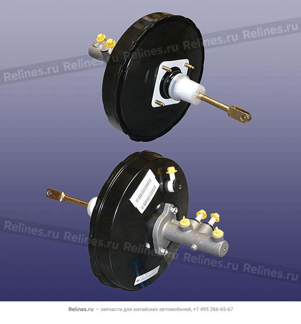 Вакуумный усилитель (в сборе с тормозный цилиндром) - A13-3***10AB