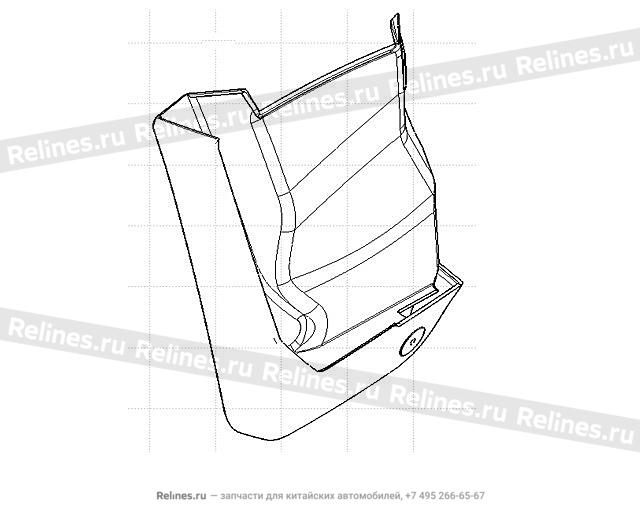 Брызговик задний левый