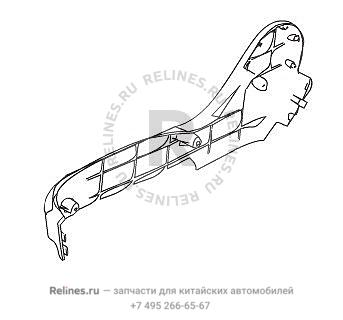 INR side panel-fr seat LH - 680201***0-00CD