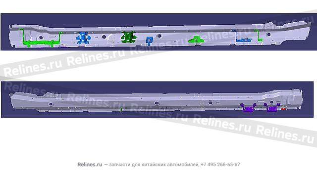 FR floor side beam assy,RH - 51204***V08B