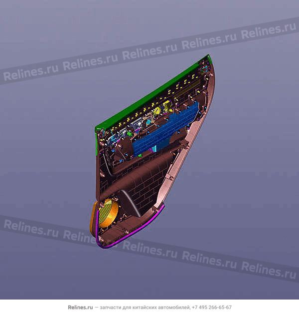 RR door trim-lh