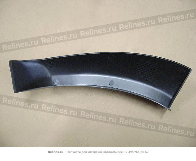 End cover-rr fender flares LH