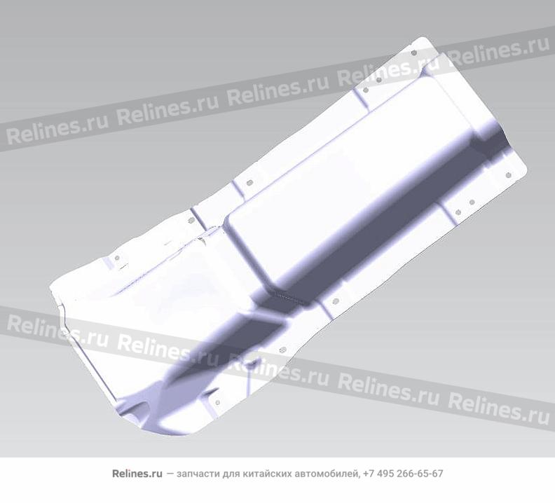 Front exhaust pipe heat insulating plate