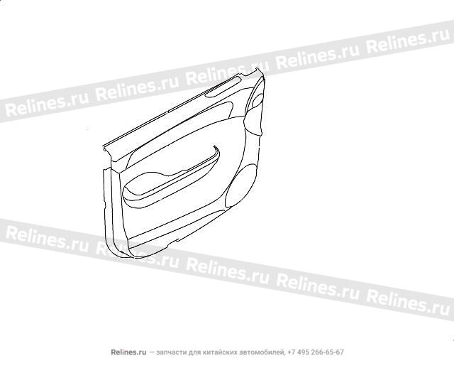 INR guard plate assy-fr door LH - 61025***W09AA