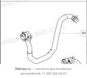 Трубка отопителя - 81011***W02A