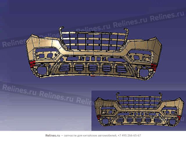 Бампер передний - 28031***W09A