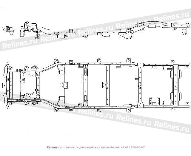 Frame weldment assy - 2801***P77