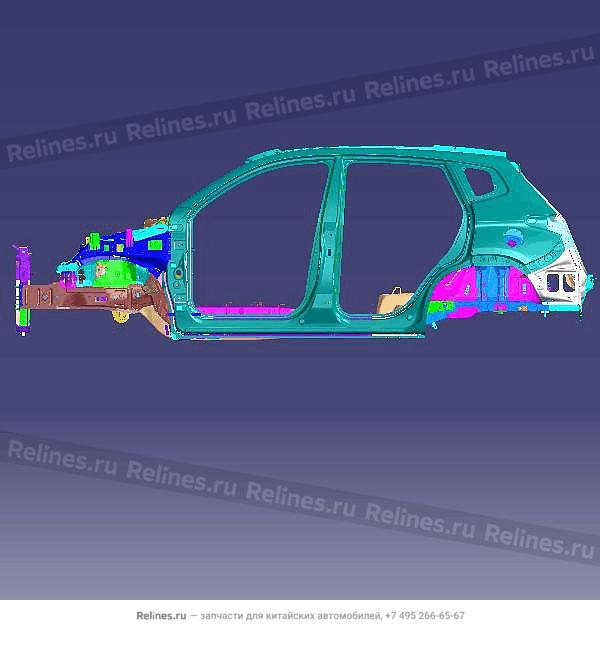 Vehicle body frame - T15-50***0BA-DY