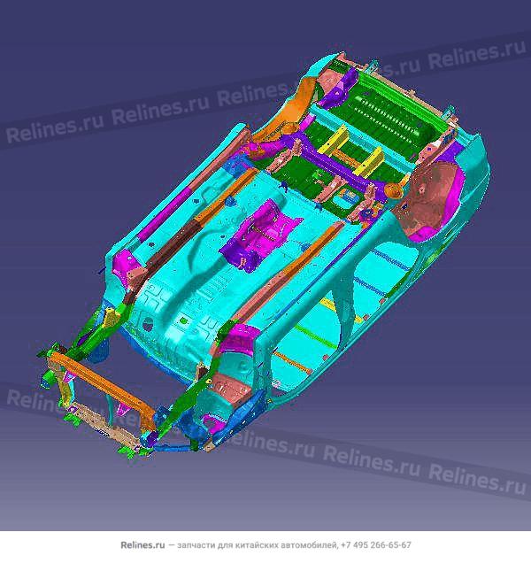 Vehicle body frame - T11-50***0HD-DY