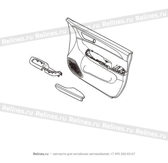Обивка внутренняя двери передней правой