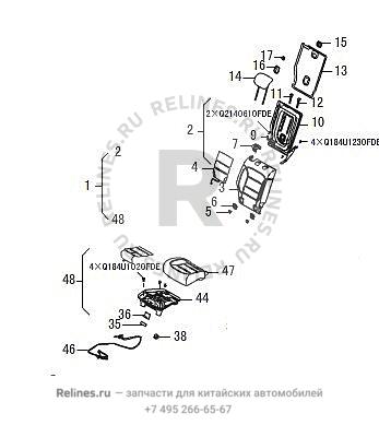 Mid seat assy RH - 70002***W09AA