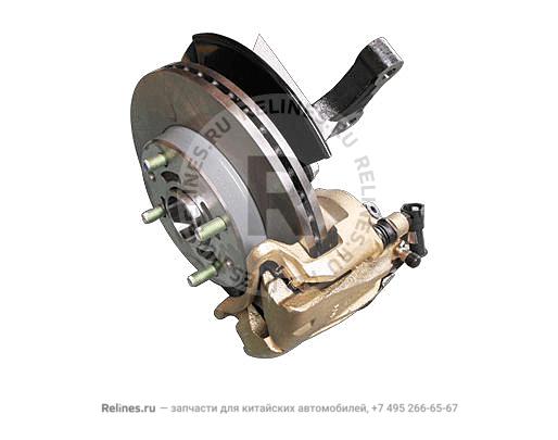 FR steering joint RH assy&disc brake assy