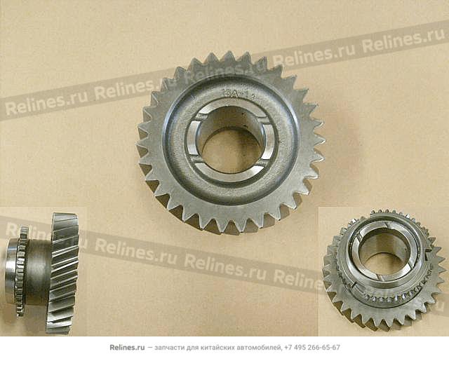 Шестерня КПП 4/4 1-й передачи вторичного вала дизель - ZM015A***1210-3